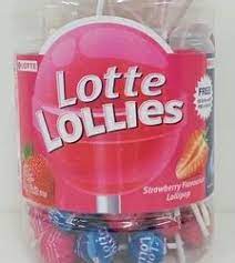 Lotte Lollies 600g (60 units x 10g Each)