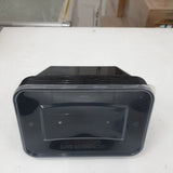 Black rectangle container with lid 1000ml