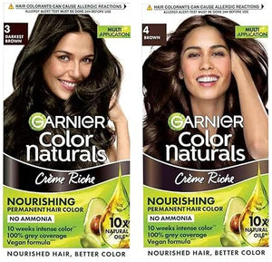 Garnier DARKEST BROWN  70ml+60g+7ml