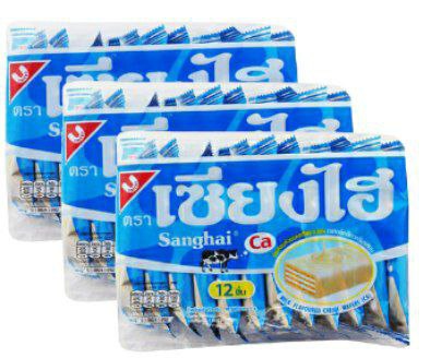 Sanghai milk wafers 72G*12U