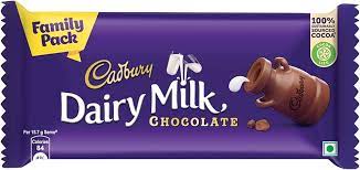 Cadbury Dairy Milk Chocolate Family Pack 123g