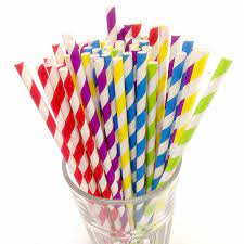 Paper straw 6mm *100pcs