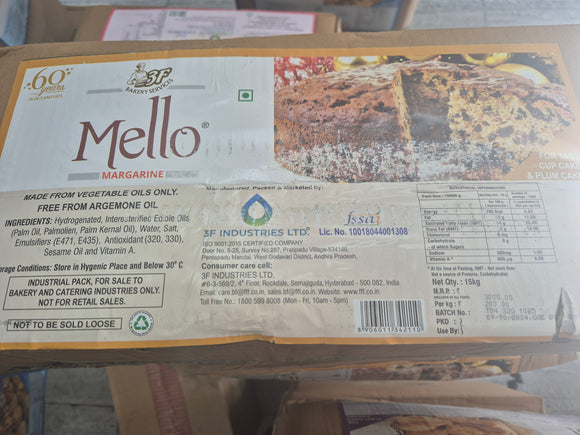 3f mello margarine 15kg