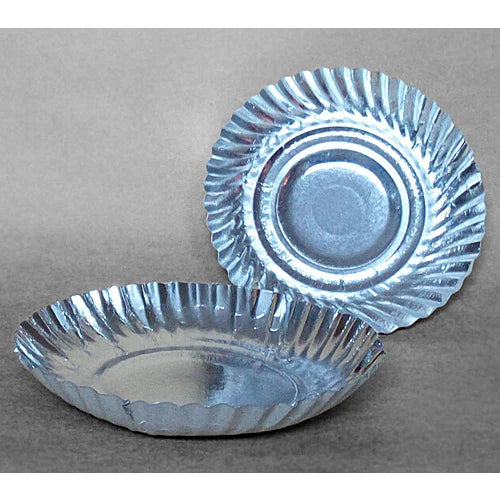 Silver paper plate No. 9 [25 pcs]