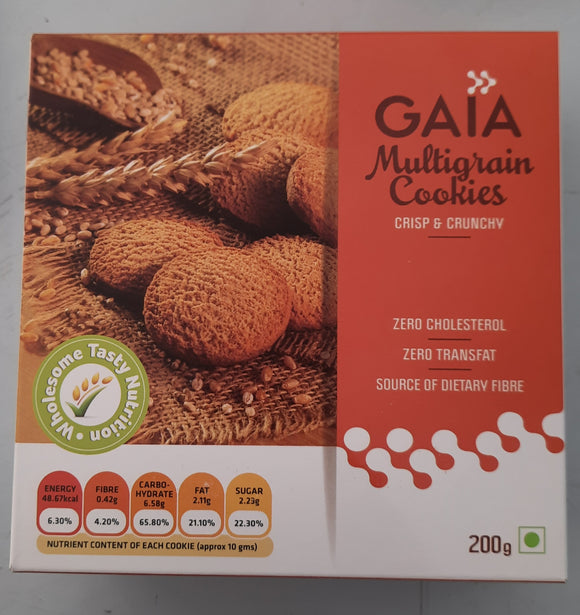 Gaia Multigrain Cookied, 200g