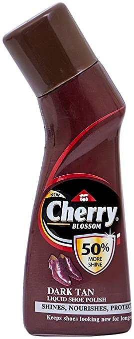 Cherry dark tan liquid shoe polish 98