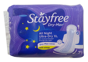 Stayfree Dry-Max (All Night Ultra-Dry XL) 7Pads