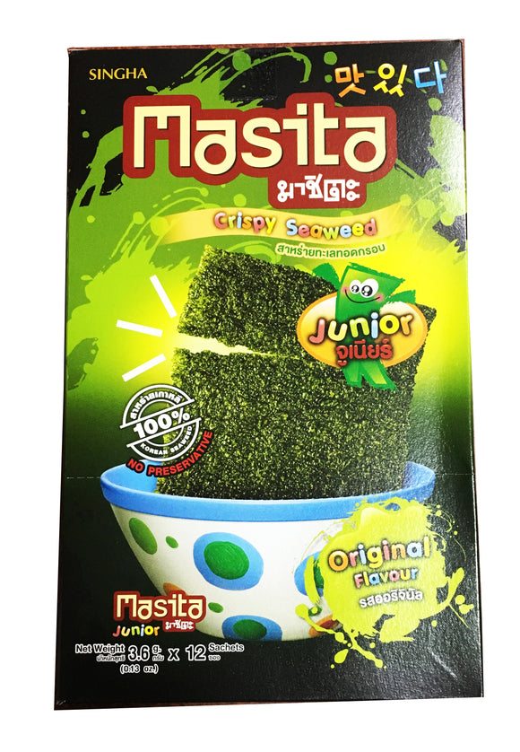 Masita crispy seaweed original flavour 3.6g*12sachets