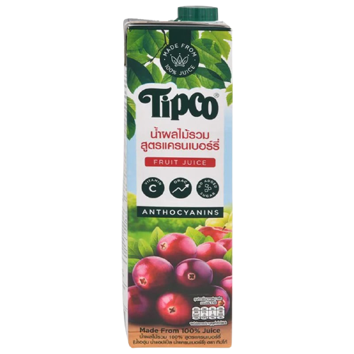 Tipco mixed fruit cranberry juice 1ltr