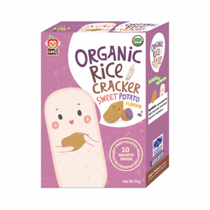 Organic rice cracker sweet potato flavour