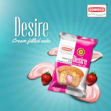 Sobisco Desire Vanilla with Strawberry Cream Cake 18g