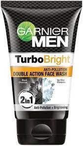 Garnier men turbobright face wash, 100g