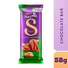 Cadbury dairy milk silk roast almond 58g