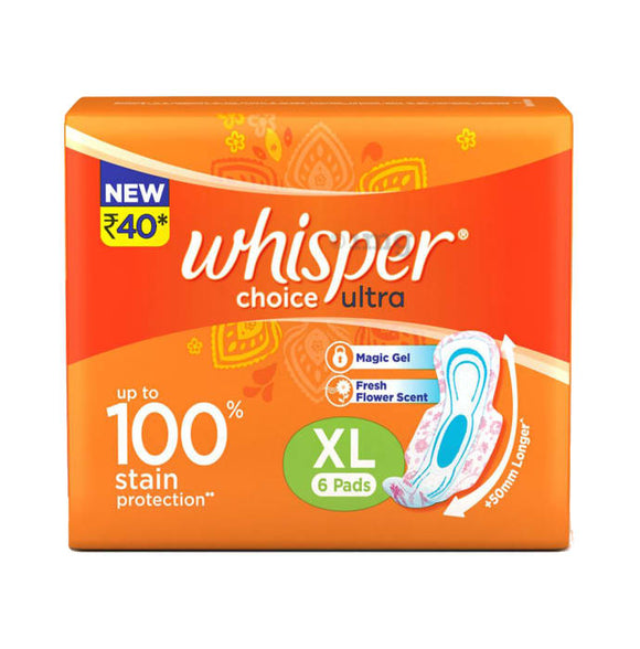 Whisper choice ultra XL 6pads