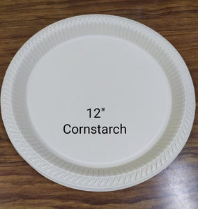 Bio cornstarch plate no 12*25n
