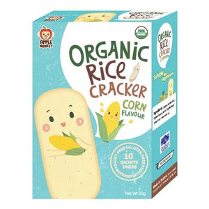 Organic rice cracker corn flavour