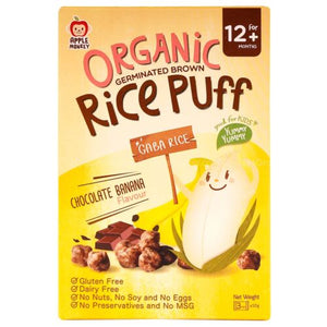 Organic rice puff chocolate banana flavour 30g