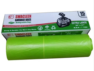Swacleen garbage bags [30" * 37" ] Extra Large 15bags